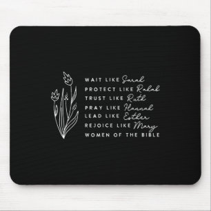 Christliche Bibelfrauen glauben Christlich Mousepad