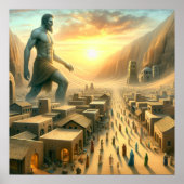 Christliche Bibelgiganten in Kanan Art Poster (Vorne)