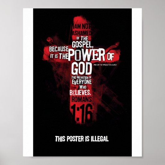 Christliche Bibelposter für Jugendliche Poster (Vorne)