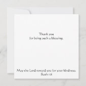 Christliche Bibelschrift dank Sonnenlichtlandschaf Karte (Rückseite)