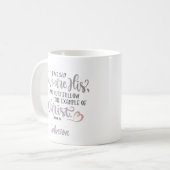 Christliche Bibelschrift Kaffeetasse (Vorderseite Links)
