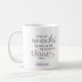 Christliche Bibelschrift Kaffeetasse (Links)