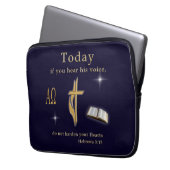 Christliche Bibelschrift Laptopschutzhülle (Vorderseite Links)