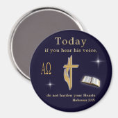 Christliche Bibelschrift Magnet (Vorderseite/Rückseite)