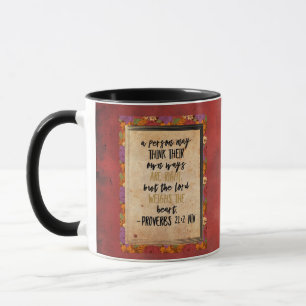 Christliche Bibelvers-Kunst Sprüche 21:2 Tasse