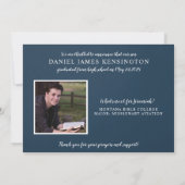 Christliche Bibelverse Abschluss FotoCollage Einladung (Rückseite)