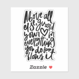 Christliche Bibelverse-Aufkleber - Sprichwörter 4  Aufkleber