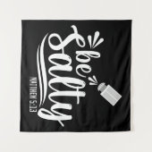 Christliche Bibelverse Be Salty Matthew 5:13 Wandteppich (Vorderseite (Horizontal))