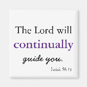 Christliche Bibelverse Der Herr führt Sie Magnet (Vorne)