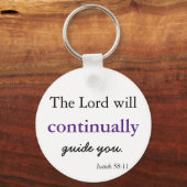 Christliche Bibelverse Der Herr wird dich führen Schlüsselanhänger (Vorderseite)
