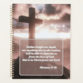 Christliche Bibelverse Gold Spiralplaner Planer (Vorderseite)
