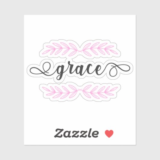 Christliche Bibelverse Grace Aufkleber (Blatt)