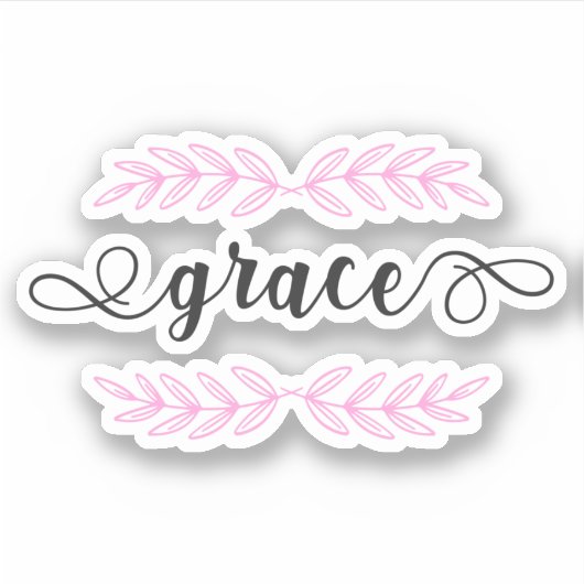Christliche Bibelverse Grace Aufkleber (Vorderseite)