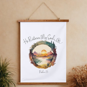 Christliche Bibelverse Holzklapptapeten Wandteppich Mit Holzrahmen