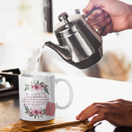 Christliche Bibelverse Isaiah 40 Rosa Kaffeetasse