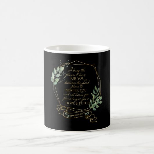 Christliche Bibelverse Jeremiah 29 11 Kaffeetasse (Mittel)