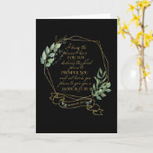 Christliche Bibelverse Jeremiah 29 11 Karte (Gelbe Blume)