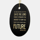 Christliche Bibelverse - Jeremiah 29:11 Keramikornament (Links)
