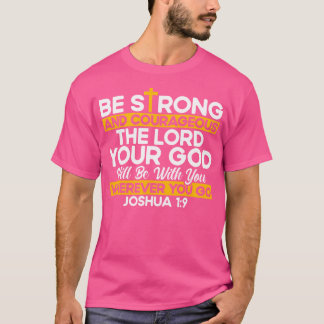 Christliche Bibelverse Joshua 19 Kreuz T-Shirt
