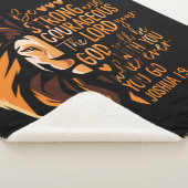 Christliche Bibelverse Joshua 1:9 Löwe Sherpadecke (3/4)