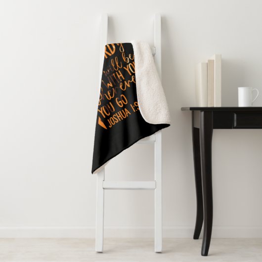 Christliche Bibelverse Joshua 1:9 Löwe Sherpadecke (Beispiel)