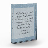 Christliche Bibelverse Kunst Fotoblock (Links)