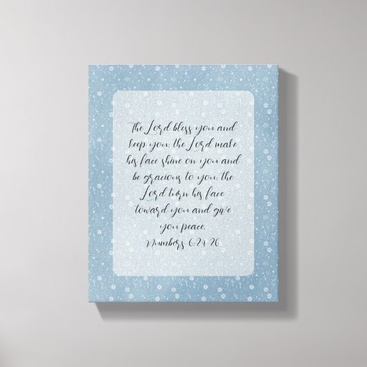 Christliche Bibelverse Kunst Leinwanddruck (Vorderseite)