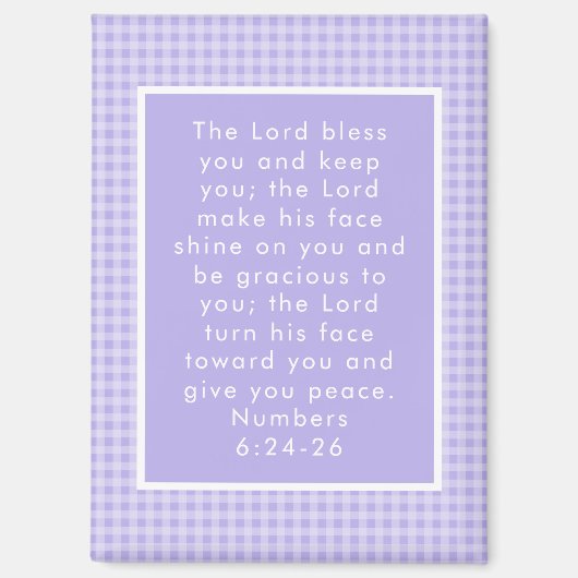 Christliche Bibelverse Kunst Magnet (Vorderseite)