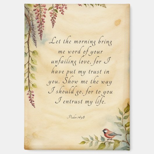 Christliche Bibelverse Kunst Magnet (Vorderseite)