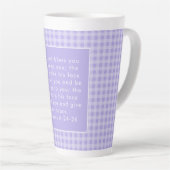 Christliche Bibelverse Kunst Milchtasse (Rechte Ecke)