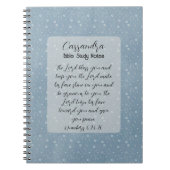 Christliche Bibelverse Kunst Notizblock (Vorderseite)