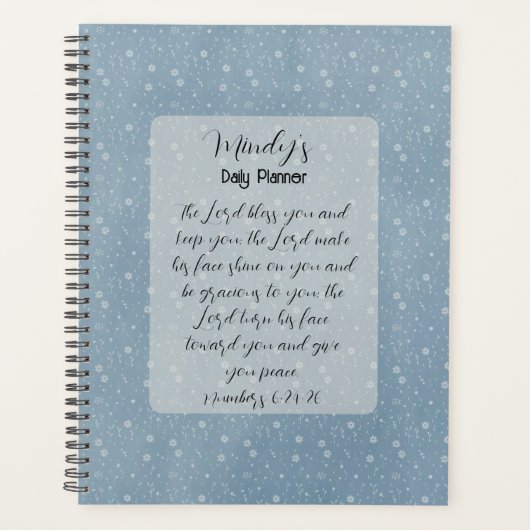 Christliche Bibelverse Kunst Planer (Vorderseite)