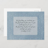 Christliche Bibelverse Kunst Postkarte (Vorne/Hinten)