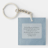 Christliche Bibelverse Kunst Schlüsselanhänger (Vorderseite)