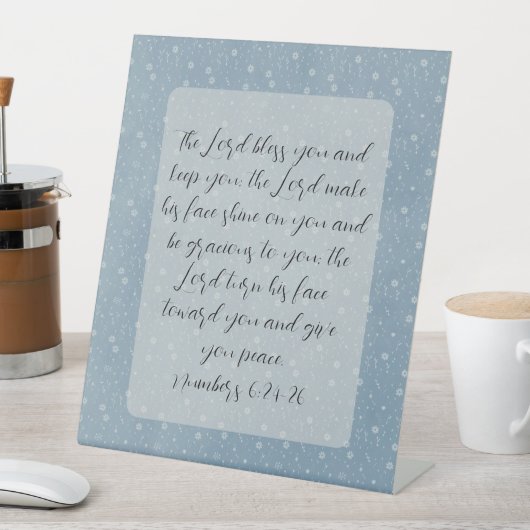 Christliche Bibelverse Kunst Sockelschild (In Situ)