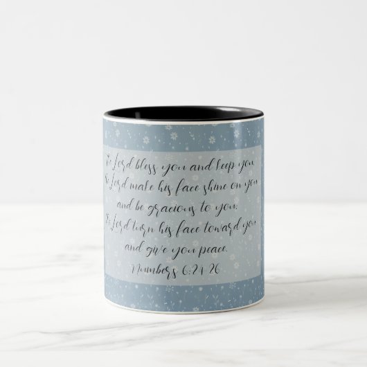 Christliche Bibelverse Kunst Zweifarbige Tasse (Mittel)