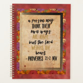 Christliche Bibelverse Kunstsprichwörter 21:2 Planer (Vorderseite)