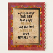 Christliche Bibelverse Kunstsprichwörter 21:2 Planer (Rückseite)