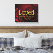 Christliche Bibelverse LOVED Valentinstag Leinwanddruck (Insitu (Schlafzimmer))