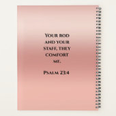 Christliche Bibelverse Monatliche Frauen rosa rot Planer (Rückseite)