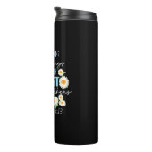 Christliche Bibelverse Philippinen 4:13 Blume Thermosbecher (Nach rechts gedreht)