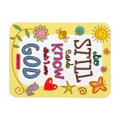 Christliche Bibelverse-Schrift Textdoodle Magnet (Horizontal)