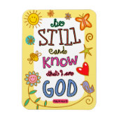 Christliche Bibelverse-Schrift Textdoodle Magnet (Vertikal)