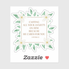 Christliche Bibelverse schüren Ihm die Angst Aufkleber