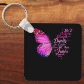 Christliche Bibelverse Sprichwörter 31 25 Schmette Schlüsselanhänger (Vorderseite)