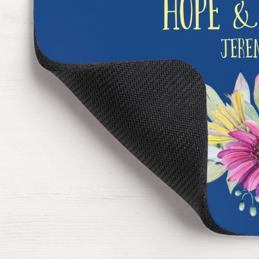 Christliche Bibelverse Typografie Mousepad (Ecke)