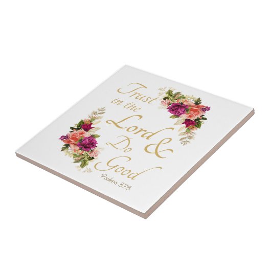 Christliche Bibelverse: Vertrauen in den Herrn & D Fliese (Seite)