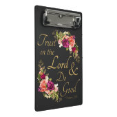 Christliche Bibelverse: Vertrauen in den Herrn & D Mini Klemmbrett (Schrägansicht)