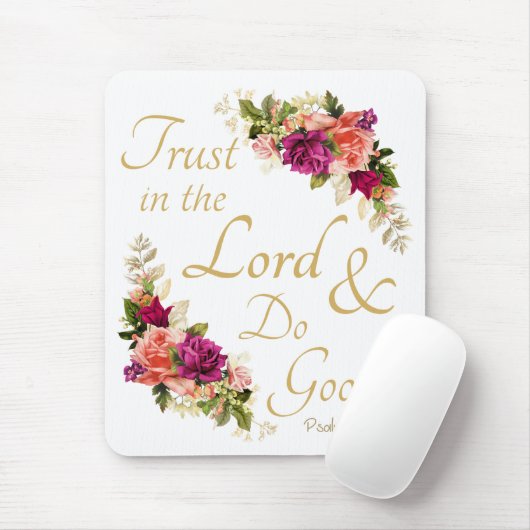 Christliche Bibelverse: Vertrauen in Lord & Do Goo Mousepad (Mit Mouse)