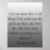 Christliche Bibelversen Poster (Vorne)